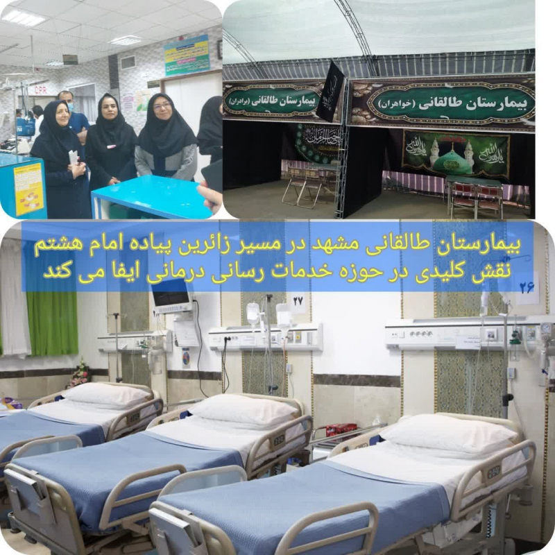 ارائه خدمات به زائرین پیاده امام هشتم علیه سلام