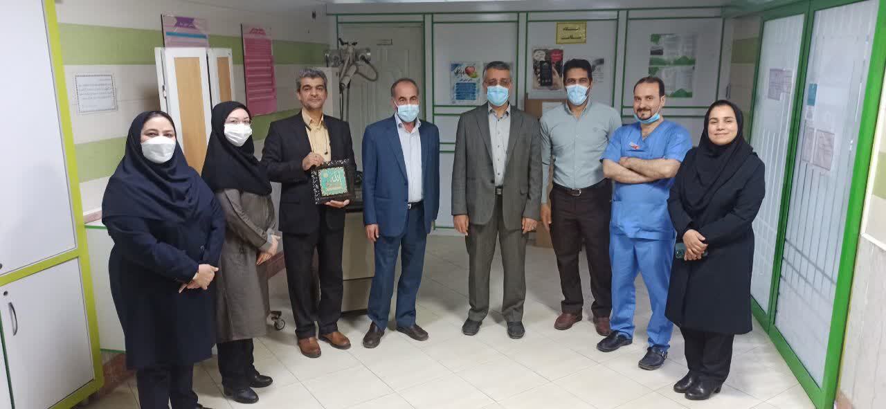 گرامی داشت هفته دفاع مقدس بیمارستان طالقانی