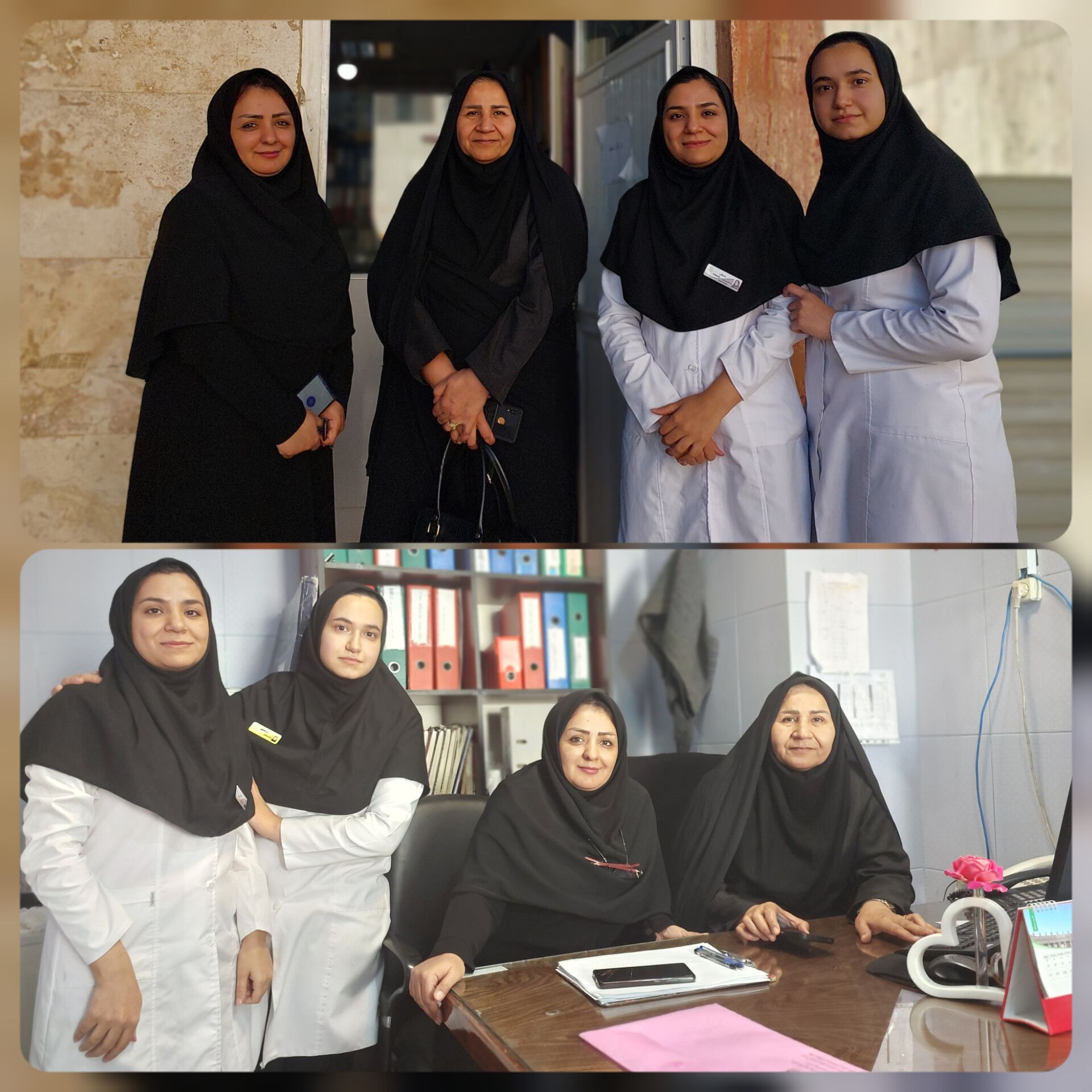 بازدید دوره ای مسئول مددکاری دانشگاه علوم پزشکی مشهد، سرکار خانم سلطان خواه از واحد مددکاری بیمارستان طالقانی 